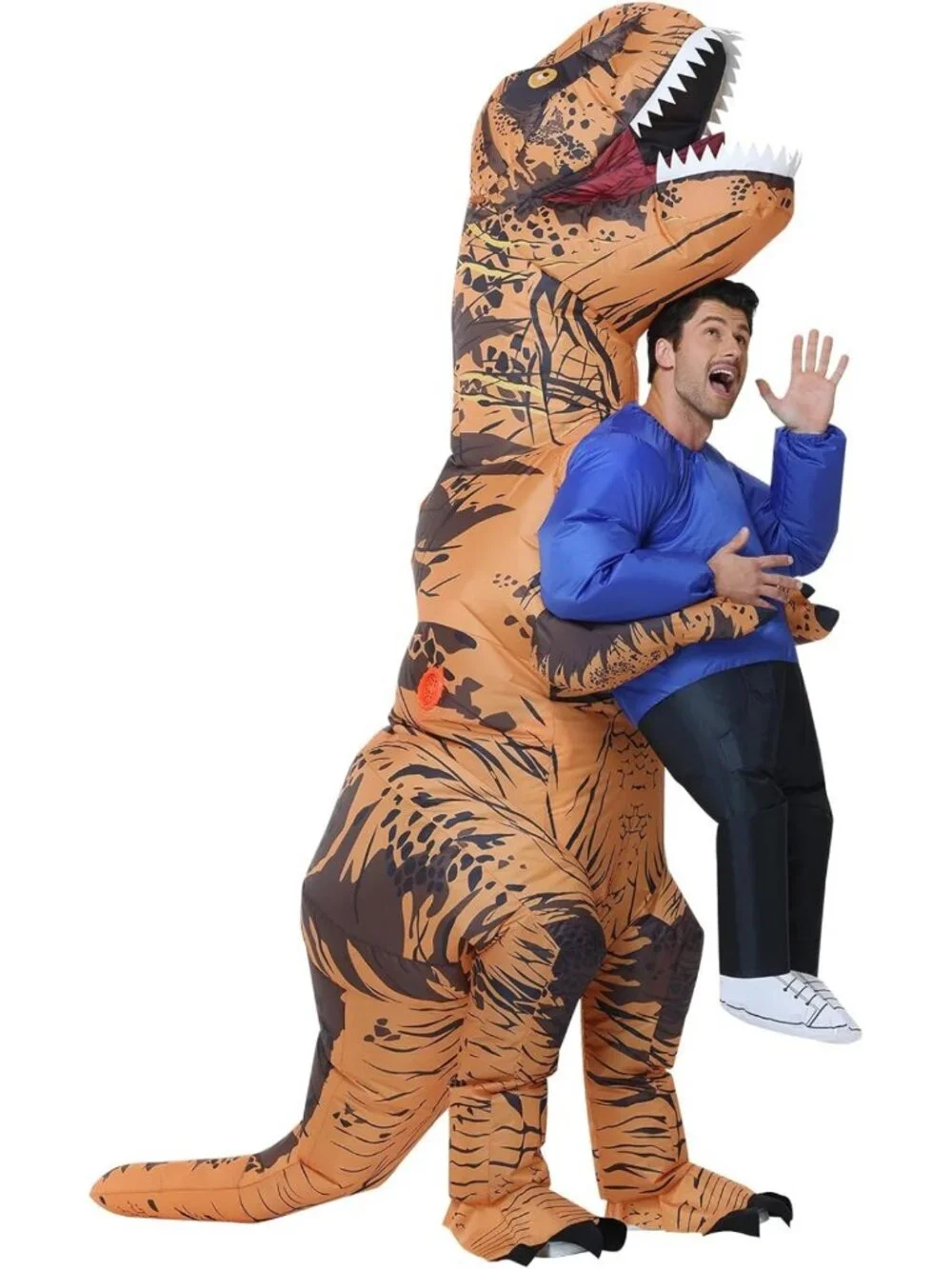 Inflatable Dinosaur Costume for Adults - Fun Blow-Up Halloween Party Outfit